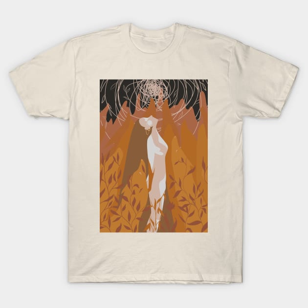 Woman who run with wolves T-Shirt by Yofka